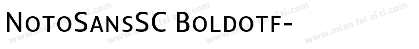 NotoSansSC Boldotf字体转换